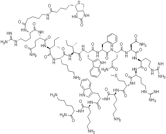 43-58-Transcription factor Antennapedia (Drosophila gene Antennapedia homeodomain) molecular structure (CAS 179764-32-0)