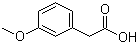 3-Methoxyphenylacetic acid molecular structure (CAS 1798-09-0)