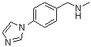 structure of CAS# 179873-45-1, 1-[4-(1H-Imidazol-1-yl)phenyl]-N-methylmethanamine;N-[4-(1H-Imidazol-1-yl)benzyl]-N-methylamine