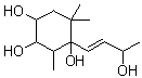 4-(3-Hydroxy-1-butenyl)-3,5,5-trimethyl-1,2,4-cyclohexanetriol molecular structure (CAS 180164-14-1)
