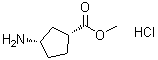 (1R,3S)-3-Aminocyclopentanecarboxylic acid methyl ester hydrochloride molecular structure (CAS 180196-56-9)