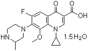Gatifloxacin sesquihydrate molecular structure (CAS 180200-66-2)