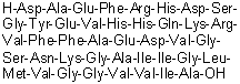L-alpha-Aspartyl-L-alanyl-L-alpha-glutamyl-L-phenylalanyl-L-arginyl-L-histidyl-L-alpha-aspartyl-L-serylglycyl-L-tyrosyl-L-alpha-glutamyl-L-valyl-L-histidyl-L-histidyl-L-glutaminyl-L-lysyl-L-arginyl-L-valyl-L-phenylalanyl-L-phenylalanyl-L-alanyl-L-alpha-glutamyl-L-alpha-aspartyl-L-valylglycyl-L-seryl-L-asparaginyl-L-lysylglycyl-L-alanyl-L-isoleucyl-L-isoleucylglycyl-L-leucyl-L-methionyl-L-valylglycylglycyl-L-valyl-L-valyl-L-isoleucyl-L-alanine molecular structure (CAS 1802085-97-7)