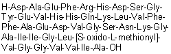 L-alpha-Aspartyl-L-alanyl-L-alpha-glutamyl-L-phenylalanyl-L-arginyl-L-histidyl-L-alpha-aspartyl-L-serylglycyl-L-tyrosyl-L-alpha-glutamyl-L-valyl-L-histidyl-L-histidyl-L-glutaminyl-L-lysyl-L-leucyl-L-valyl-L-phenylalanyl-L-phenylalanyl-L-alanyl-L-alpha-glutamyl-L-alpha-aspartyl-L-valylglycyl-L-seryl-L-asparaginyl-L-lysylglycyl-L-alanyl-L-isoleucyl-L-isoleucylglycyl-L-leucyl-S-oxido-L-methionyl-L-valylglycylglycyl-L-valyl-L-valyl-L-isoleucyl-L-alanine molecular structure (CAS 1802086-68-5)