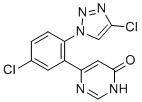 6-(5-Chloro-2-(4-chloro-1H-1,2,3-triazol-1-yl)phenyl)pyrimidin-4(3H)-one molecular structure (CAS 1802430-55-2)