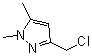 3-Chloromethyl-1,5-dimethyl-1H-pyrazole molecular structure (CAS 180519-09-9)