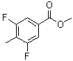 3,5-二氟-4-甲基苯甲酸甲酯分子结构 (CAS 1806321-10-7)