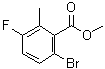 6-Bromo-3-fluoro-2-methylbenzoic acid methyl ester molecular structure (CAS 1807191-86-1)