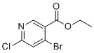 Ethyl 4-bromo-6-chloronicotinate molecular structure (CAS 1807221-07-3)