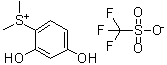 2,4-Dihydroxyphenyldimethylsulfonium triflate molecular structure (CAS 180787-54-6)