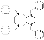 结构式 CAS# 18084-64-5, N',N'',N''',N''''-四苄基环烯; 1,4,7,10-四苄基-1,4,7,10-四氮杂环十二烷