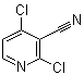 结构式 CAS# 180995-12-4, 2,4-二氯-3-吡啶甲腈