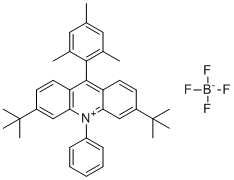 structure of CAS# 1810004-87-5, 3,6-Di-tert-butyl-9-mesityl-10-phenylacridinium Tetrafluoroborate