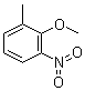structure of CAS# 18102-29-9, 2-Methyl-6-nitroanisole;2-Methoxy-3-nitrotoluene; NSC 167598