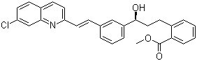 Methyl 2-[(3S)-3-[3-[(1E)-2-(7-chloro-2-quinolinyl)ethenyl]phenyl]-3-hydroxypropyl]benzoate molecular structure (CAS 181139-72-0)