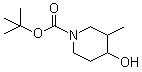 structure of CAS# 181269-70-5, N-Boc-3-methyl-4-hydroxypiperidine;tert-Butyl 4-hydroxy-3-methylpiperidine-1-carboxylate