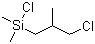 Chloro(3-chloro-2-methylpropyl)dimethylsilane molecular structure (CAS 18145-83-0)