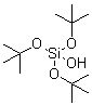 三(叔丁氧基)硅烷醇分子结构 (CAS 18166-43-3)