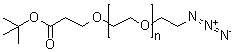alpha-(2-Azidoethyl)-omega-[3-(1,1-dimethylethoxy)-3-oxopropoxy]-poly(oxy-1,2-ethanediyl) molecular structure (CAS 1818294-45-9)