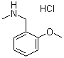 2-甲氧基-N-甲基苯甲胺盐酸盐分子结构 (CAS 181880-42-2)