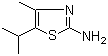 5-Isopropyl-4-methylthiazole-2-ylamine molecular structure (CAS 18193-59-4)