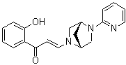 (2E)-1-(2-Hydroxyphenyl)-3-[(1R,4R)-5-(2-pyridinyl)-2,5-diazabicyclo[2.2.1]hept-2-yl]-2-propen-1-one molecular structure (CAS 1819363-80-8)