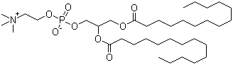 structure of CAS# 18194-24-6, Dimyristoyl phosphatidylcholine;1,2-Dimyristoyl-sn-glycero-3-phosphocholine; (R)-(7-myristoyl-4-oxido-10-oxo-3,5,9-trioxa-4-phosphatricosyl)trimethylammonium 4-oxide