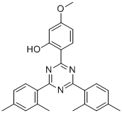 2-[4,6-bis(2,4-dimethylphenyl)-1,3,5-triazin-2-yl]-5-methoxyPhenol molecular structure (CAS 1820-28-6)