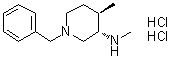 (3S,4R)-N,4-二甲基-1-(苯基甲基)-3-哌啶胺二盐酸盐分子结构 (CAS 1821769-41-8)