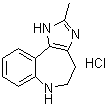 1,4,5,6-Tetrahydro-2-methyl-imidazo[4,5-d][1]benzazepine monohydrochloride molecular structure (CAS 182202-73-9)
