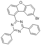 2-(8-Bromodibenzofuran-1-yl)-4,6-diphenyl-1,3,5-triazine molecular structure (CAS 1822310-63-3)