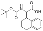 2-(Boc-amino)-2-(1,2,3,4-tetrahydronaphthalen-1-yl)acetic acid molecular structure (CAS 182291-95-8)