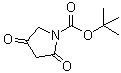 structure of CAS# 182352-59-6, 2,4-Dioxo-1-pyrrolidinecarboxylic acid 1,1-dimethylethyl ester