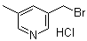 5-Methyl-3-(bromomethyl)pyridine monohydrochloride molecular structure (CAS 182354-92-3)