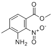 structure of CAS# 1824056-12-3, Methyl 3-amino-4-methyl-2-nitrobenzoate