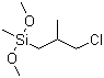 (3-Chloro-2-methylpropyl)dimethoxymethylsilane molecular structure (CAS 18244-20-7)