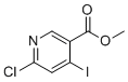 Methyl 6-chloro-4-iodonicotinate molecular structure (CAS 1824572-65-7)