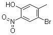 结构式 CAS# 182500-28-3, 2-硝基-5-甲基-4-溴苯酚