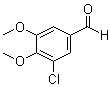 structure of CAS# 18268-68-3, 3-Chloro-4,5-dimethoxybenzaldehyde;NSC 45931
