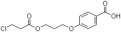 4-[3-(3-Chloro-1-oxopropoxy)propoxy]benzoic acid molecular structure (CAS 182922-16-3)