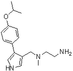 N1-Methyl-N1-[[4-[4-(1-methylethoxy)phenyl]-1H-pyrrol-3-yl]methyl]-1,2-ethanediamine molecular structure (CAS 1831110-54-3)