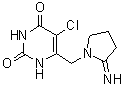5-Chloro-6-[(2-imino-1-pyrrolidinyl)methyl]-2,4(1H,3H)-pyrimidinedione molecular structure (CAS 183204-74-2)