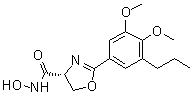 (4R)-2-(3,4-二甲氧基-5-丙基苯基)-4,5-二氢-N-羟基-4-恶唑甲酰胺分子结构 (CAS 183298-68-2)