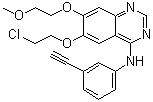 6-(2-Chloroethoxy)-N-(3-ethynylphenyl)-7-(2-methoxyethoxy)-4-quinazolinamine molecular structure (CAS 183321-83-7)