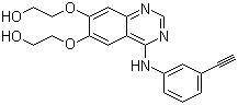 4-[(3-乙炔基苯基)氨基]-6,7-双(2-羟基乙氧基)]喹唑啉分子结构 (CAS 183321-84-8)