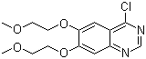 4-Chloro-6,7-bis(2-methoxyethoxy)quinazoline molecular structure (CAS 183322-18-1)