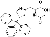 N-Acetyl-N'-trityl-L-histidine molecular structure (CAS 183498-47-7)