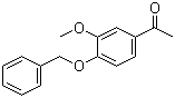 结构式 CAS# 1835-11-6, 1-[4-苄氧基-3-甲氧基苯基]乙酮