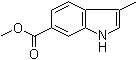 3-甲基-1H-吲哚-6-羧酸甲酯分子结构 (CAS 184151-49-3)