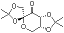 structure of CAS# 18422-53-2, 1,2:4,5-Di-O-isopropylidene-beta-D-erythro-2,3-hexodiulo-2,6-pyranose